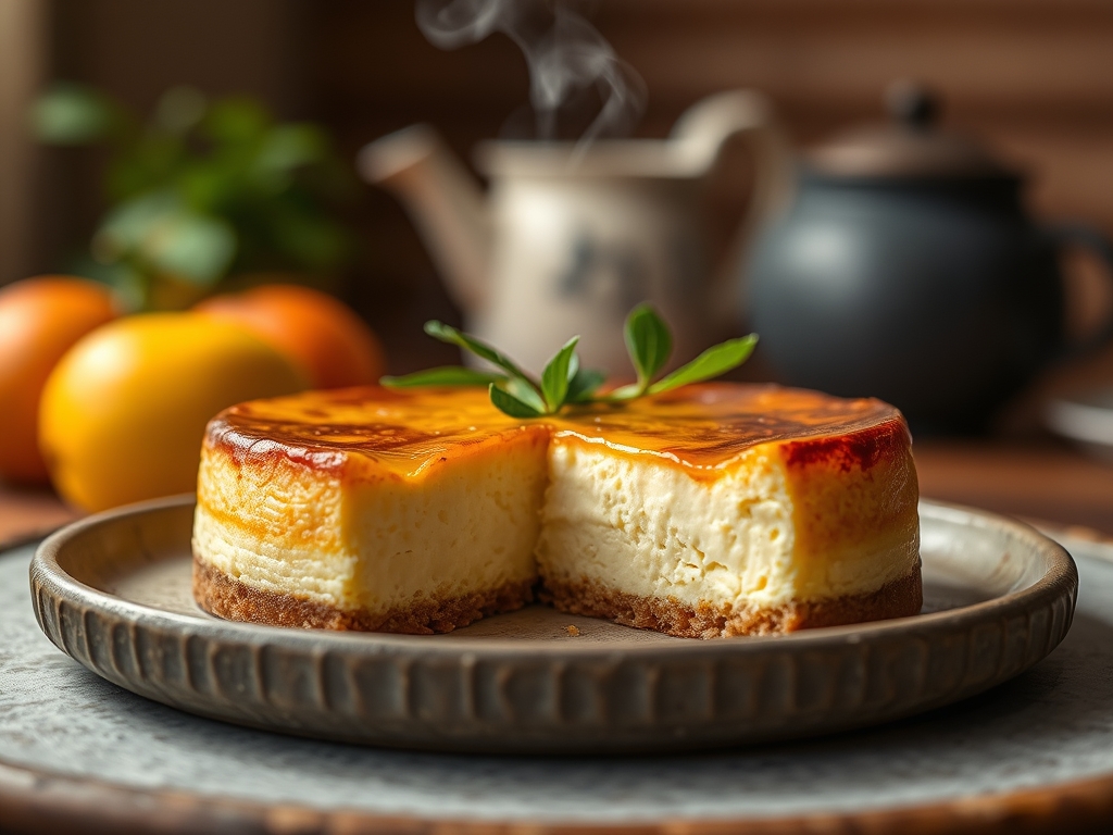 Cheesecake de arándanos fría
