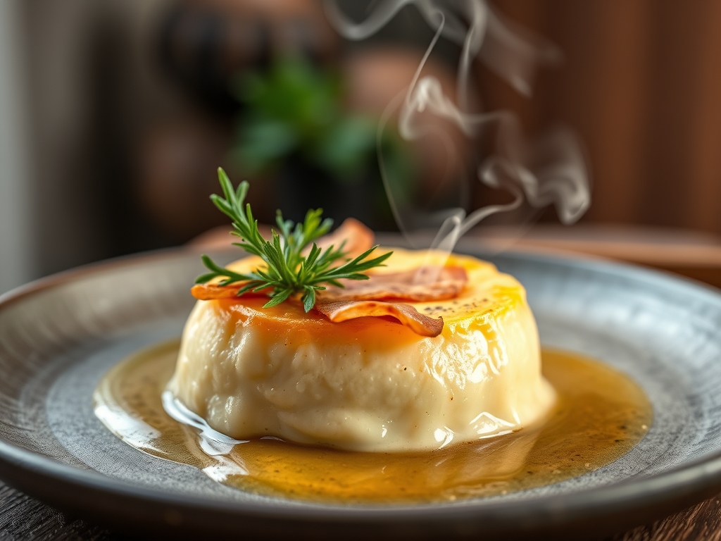 Crema fría de melón y jamón