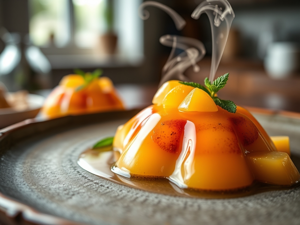 Gelatina de frutas frescas