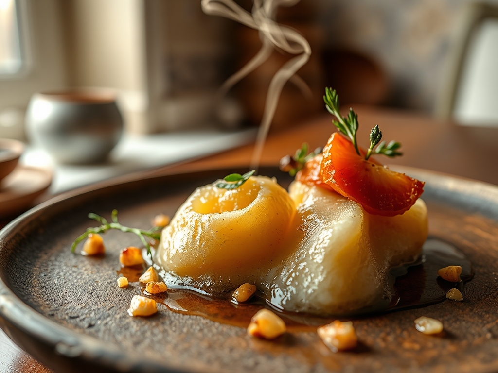 Helado de plátano y nueces