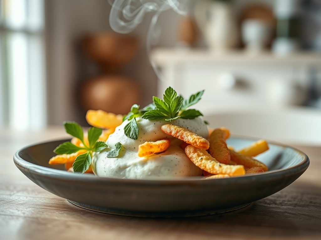 Milkshake de menta y chips