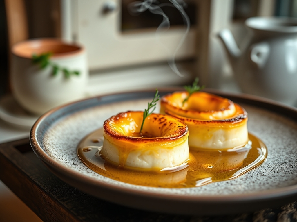 Natillas frías de vainilla