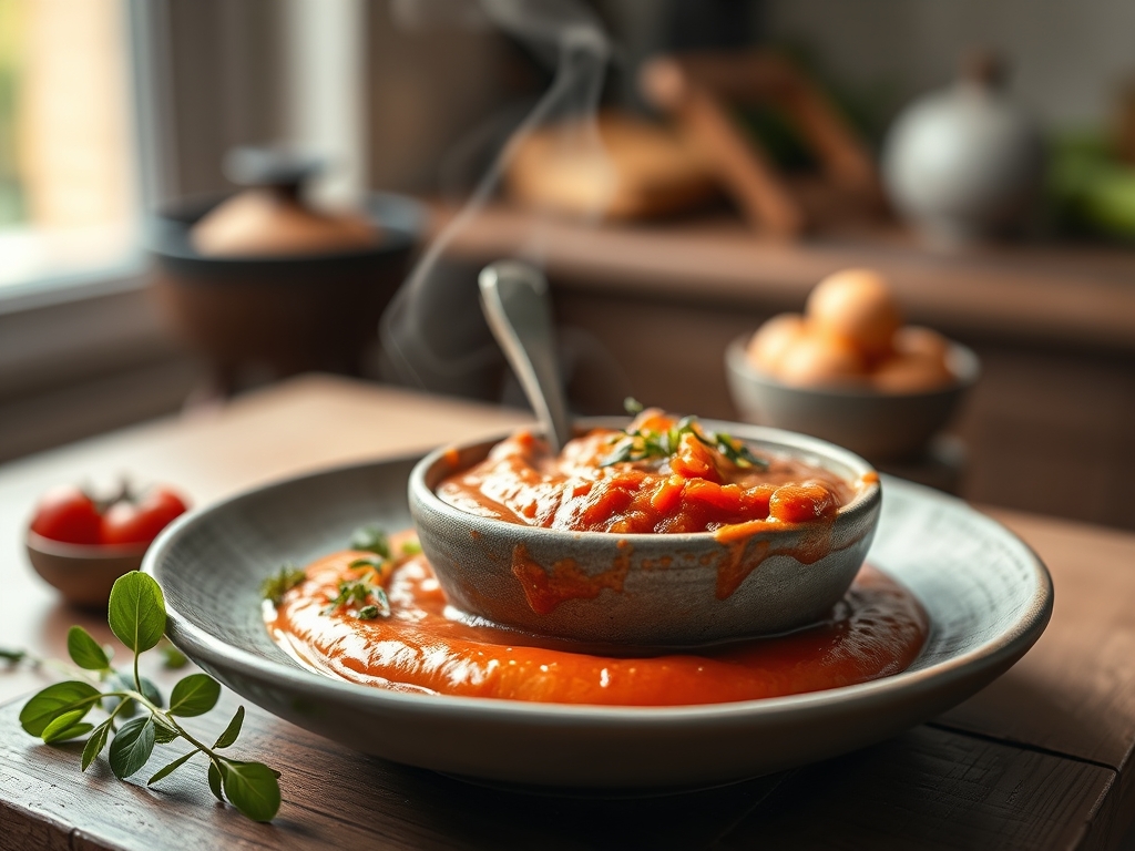 Salmorejo cordobés denso