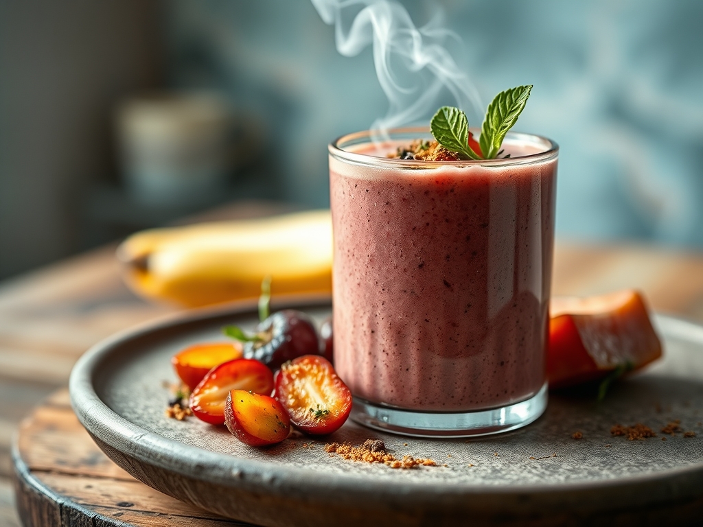 Smoothie de bayas mixtas