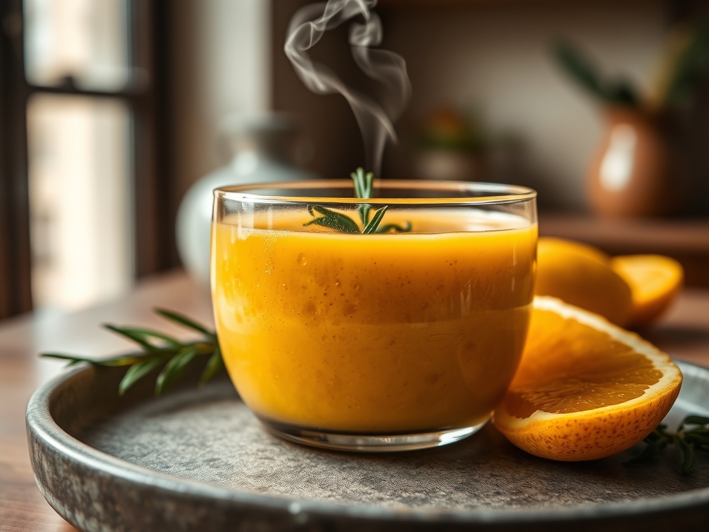 Smoothie de mango y naranja