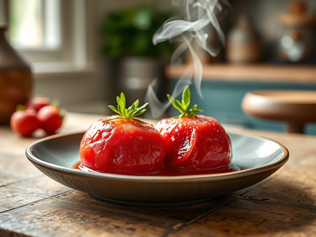 Sorbete de frambuesa rojo