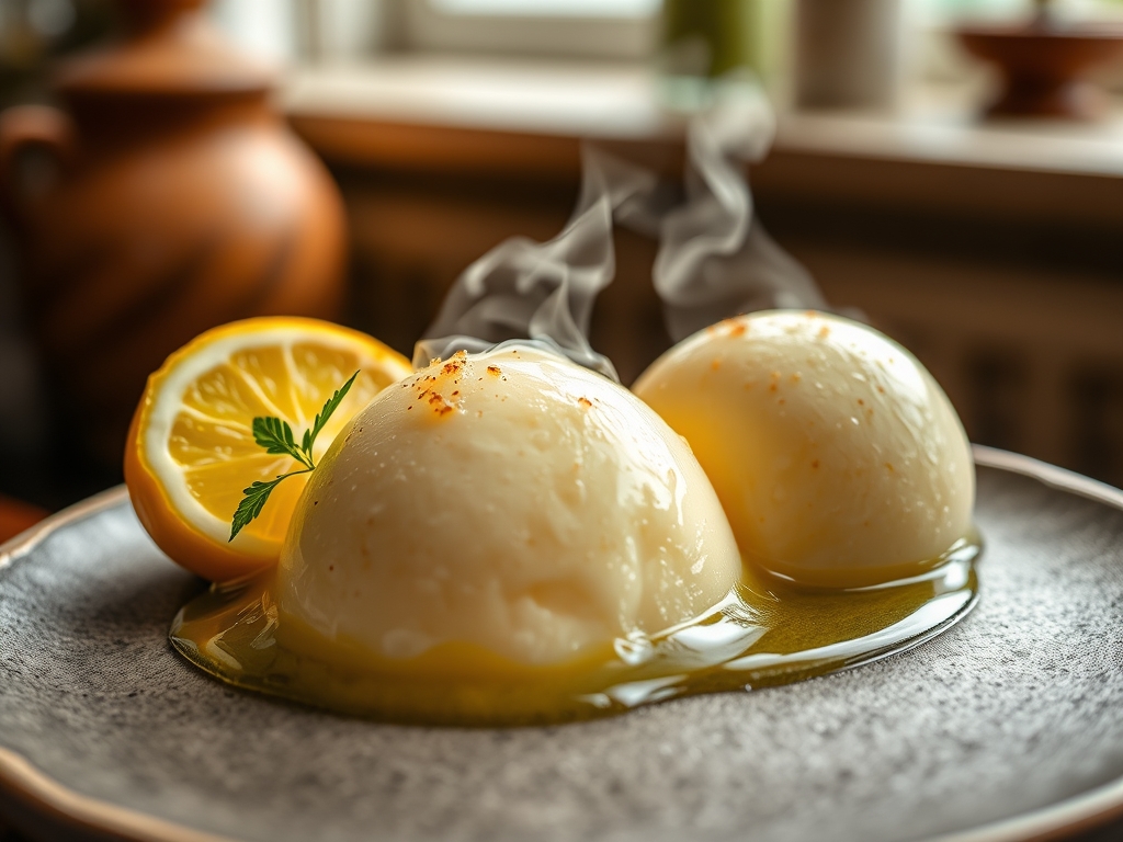 Sorbete de limón fresco