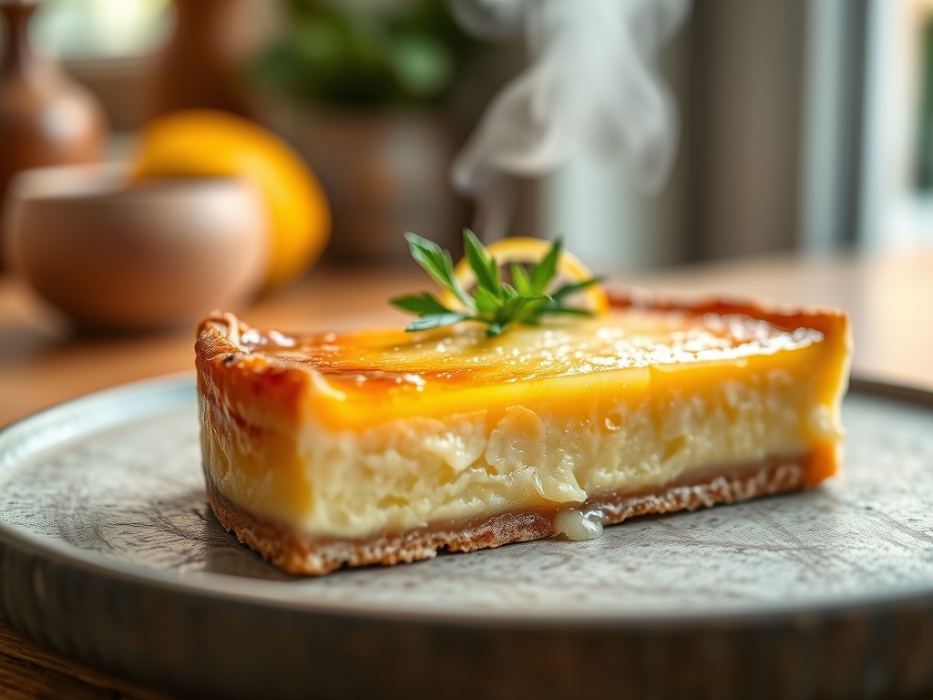 Tarta de limón helada