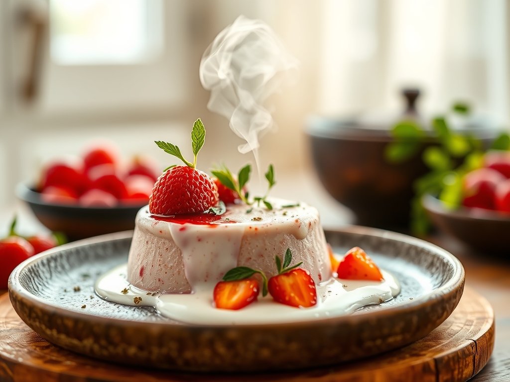 Batido de kéfir y frutos rojos