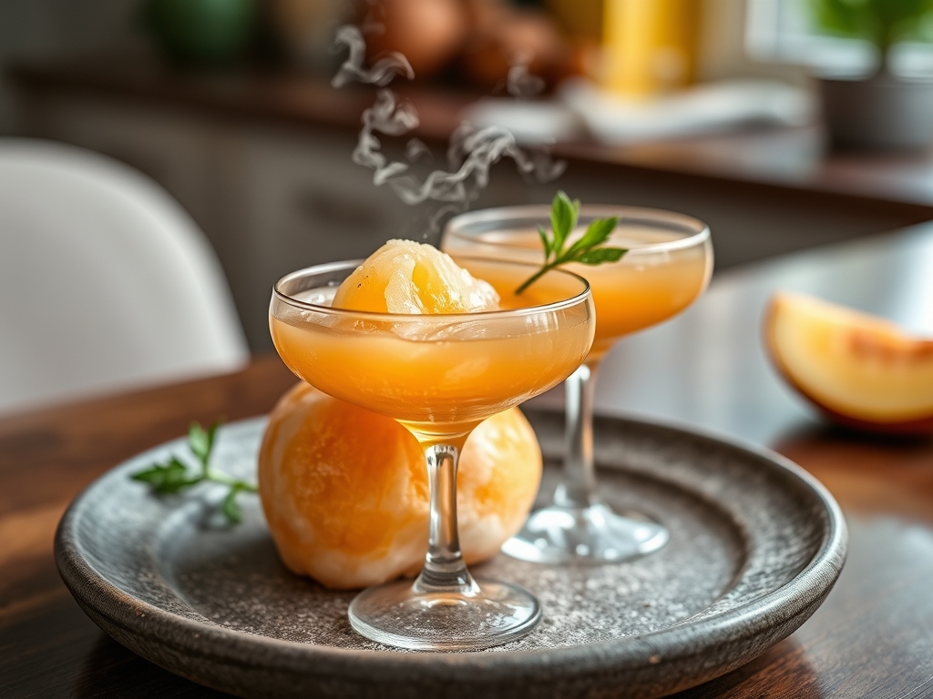 Daiquiri de melocotón helado