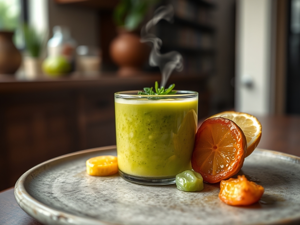 Smoothie de aguacate y lima