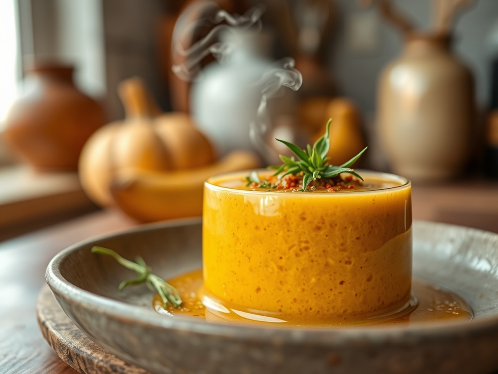 Smoothie de calabaza frío