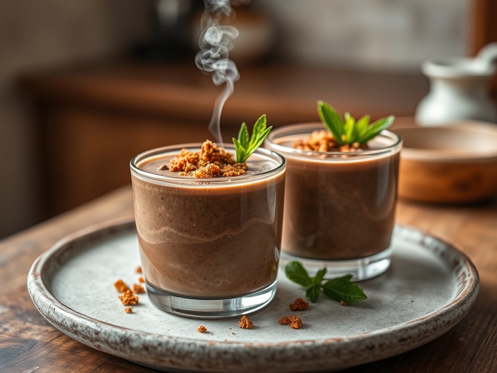 Smoothie de chocolate y menta
